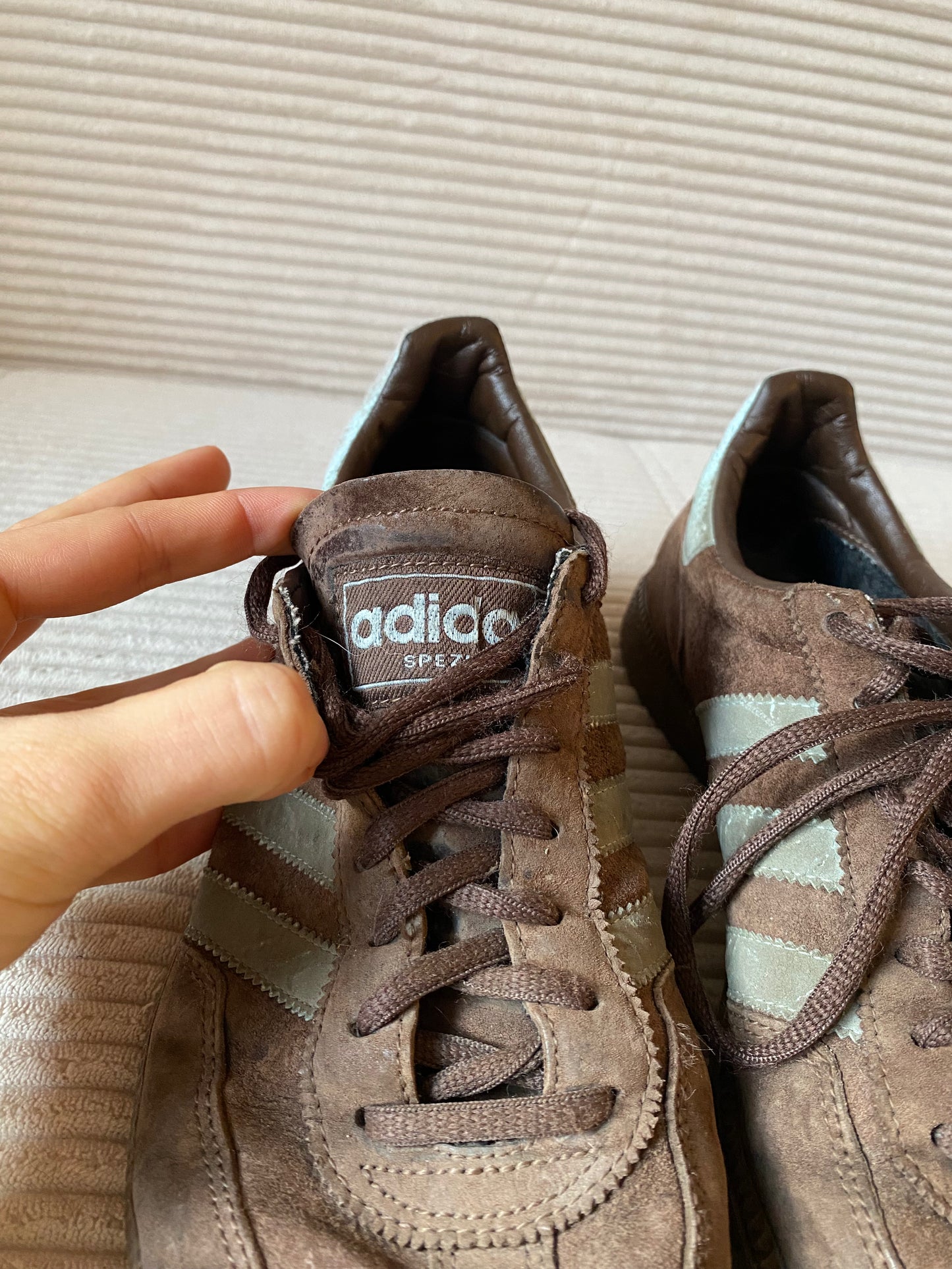 adidas Spezial 2005 suede braun/hellblau Wildleder, Gr. 41 1/3