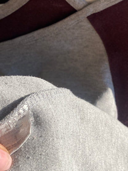 Edgy y2k layering contrast Rock-Stil Shirt grau bordeaux, S