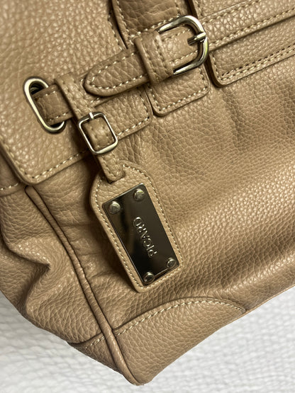 PICARD Echtleder Handtasche beige-creme mit Anhänger-Charm