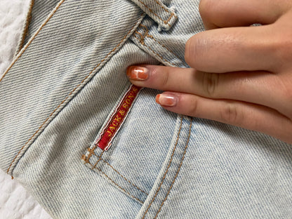 Vintage Jack and Son's Jeanshose, baggy Mom, denim hellblau, M