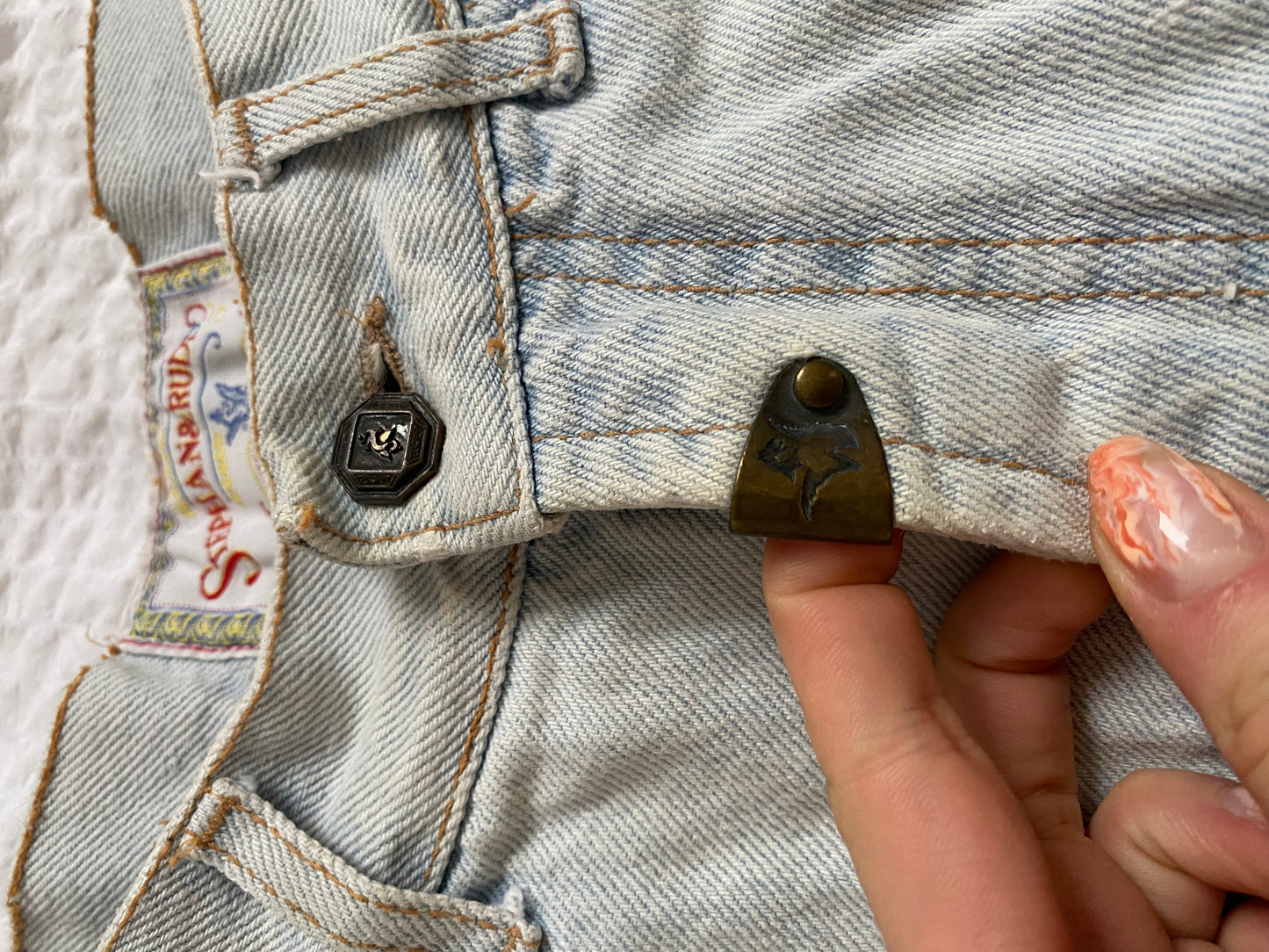 Vintage Jack and Son's Jeanshose, baggy Mom, denim hellblau, M